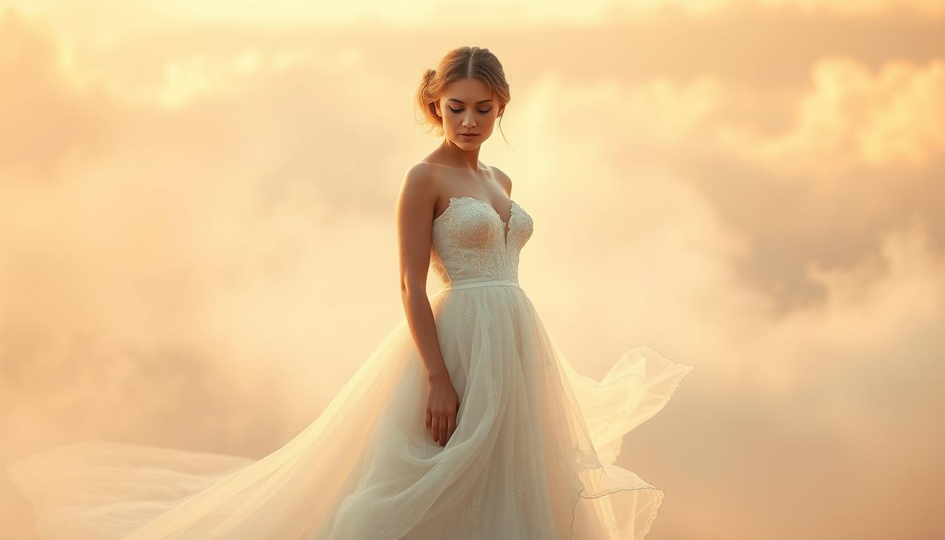 widzieć siebie w sukni ślubnej sennik