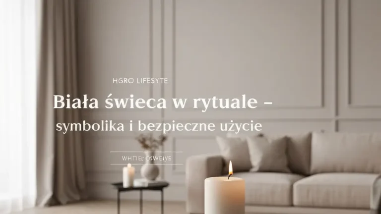 Biała świeca w rytuale - symbolika i bezpieczne użycie - hero image