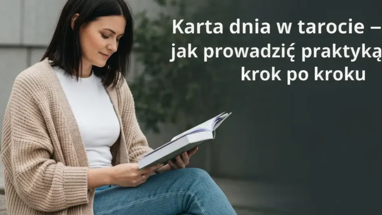 Karta dnia w tarocie - jak prowadzić praktykę krok po kroku - hero image