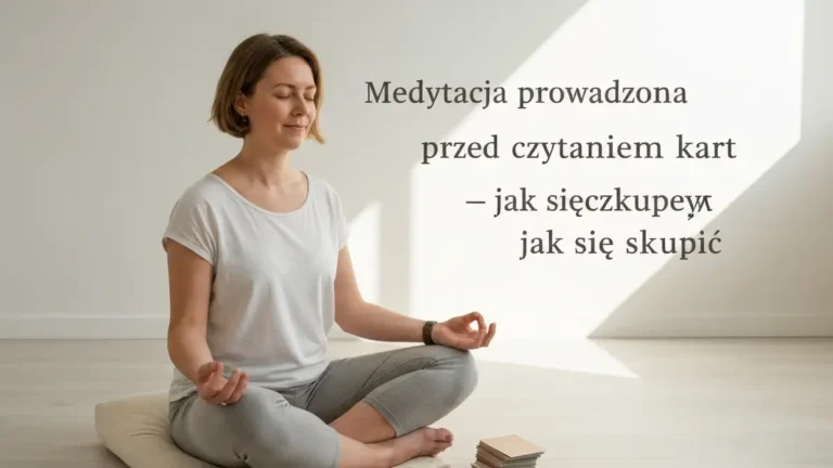 Medytacja prowadzona przed czytaniem kart - jak się skupić - hero image