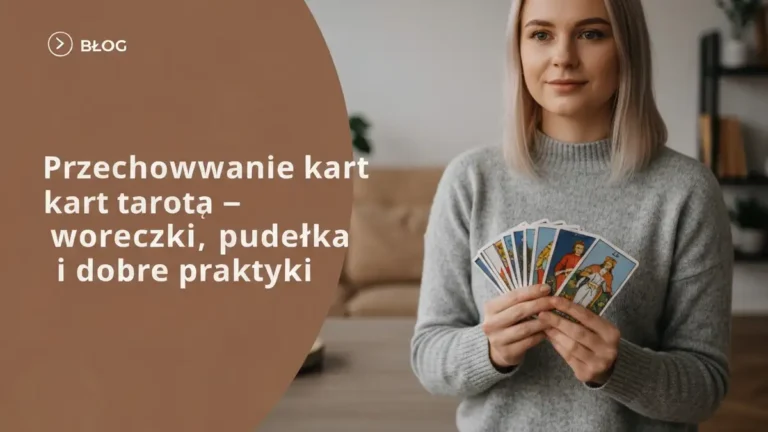 Przechowywanie kart tarota - woreczki, pudełka i dobre praktyki - hero image
