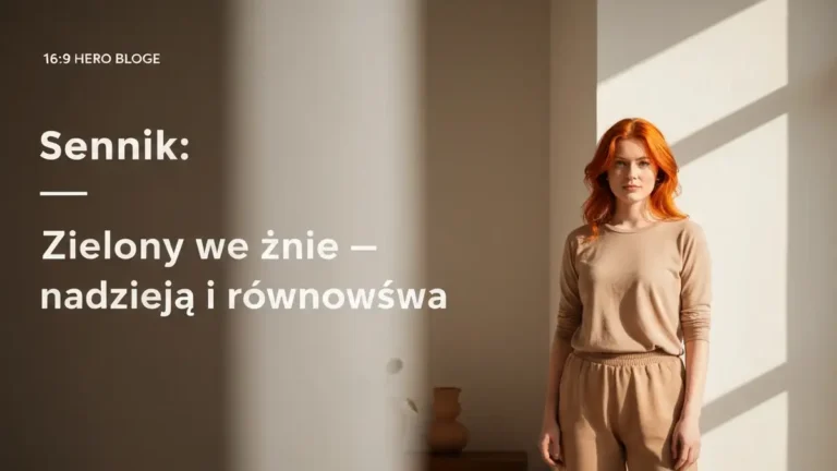 Sennik: Zielony we śnie - rozwój, nadzieja i równowaga - hero image
