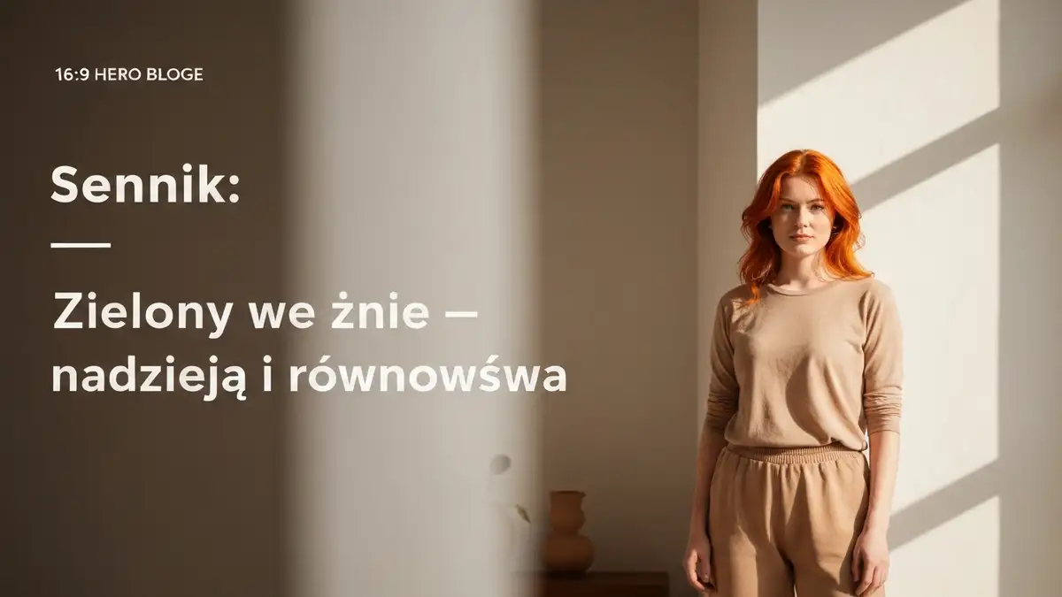 Sennik: Zielony we śnie - rozwój, nadzieja i równowaga - hero image