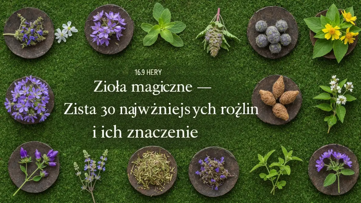 Zioła magiczne - lista 30 najważniejszych roślin i ich znaczeń - hero image